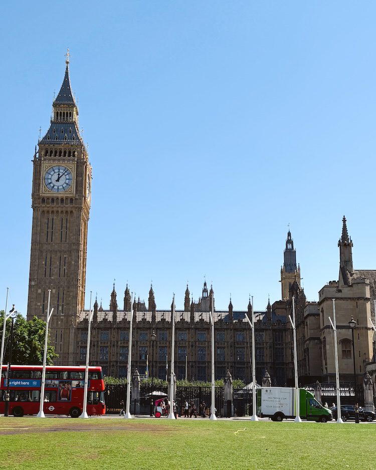 The Houses of Parliament and Big Ben in London