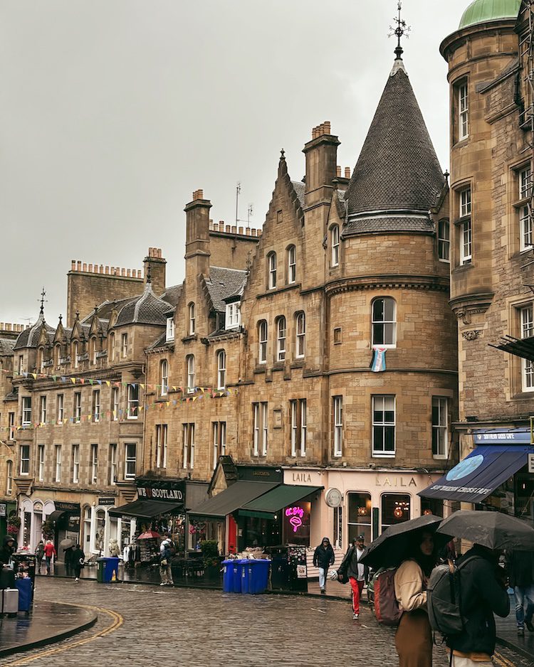 The Royal Mile in Edinburgh, Scotland