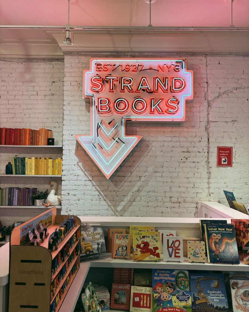 The Strand Bookstore in Manhattan is a great place to hang out on a cold winter day>