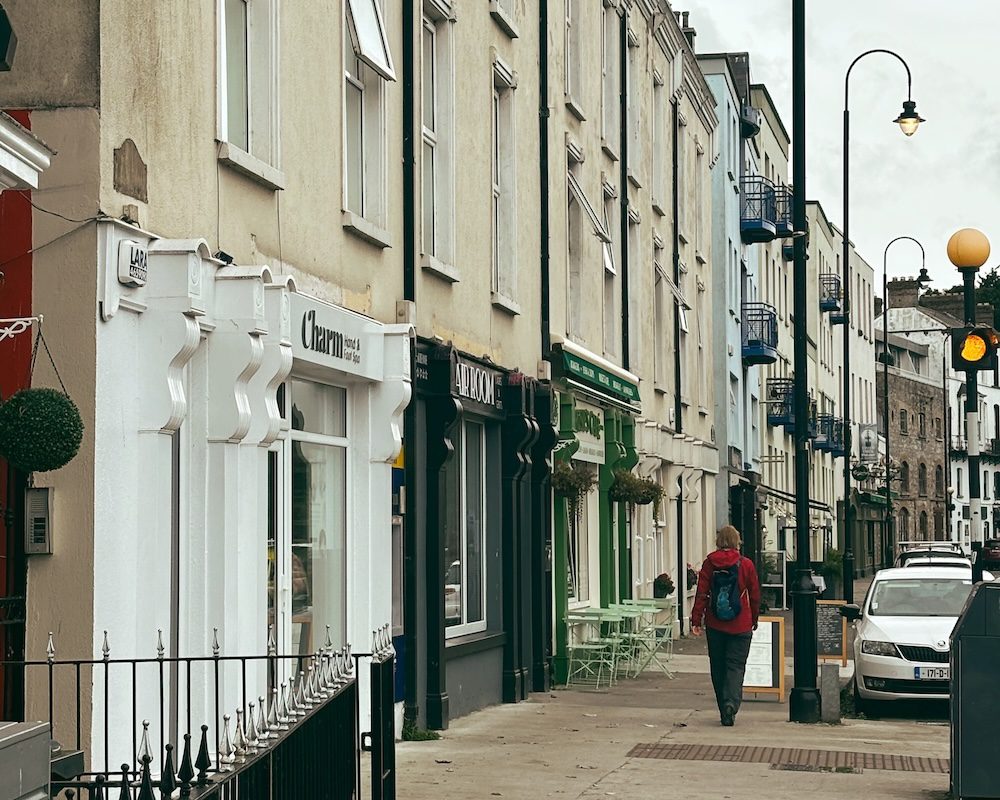 A street scene in Howth, Dublin, Ireland