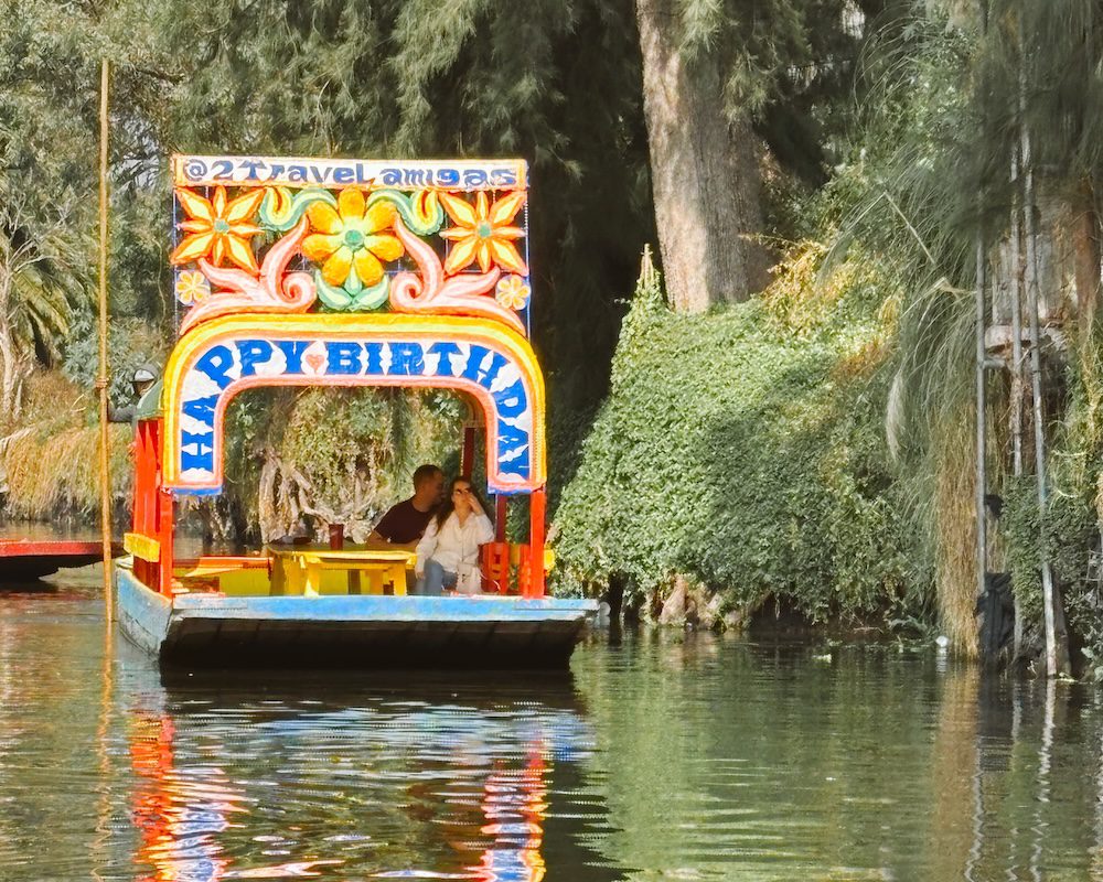 The floating gardens of Xochimilco in Mexico City