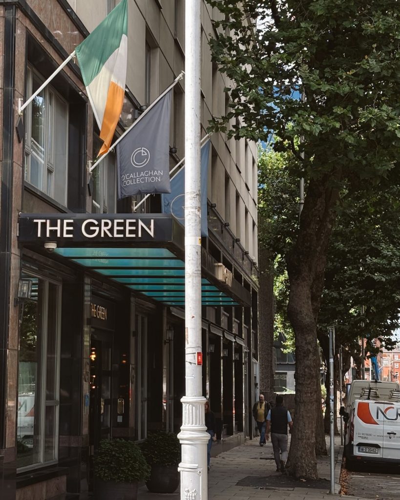 The Green Hotel in Dublin is across the street from St. Stephen's Green