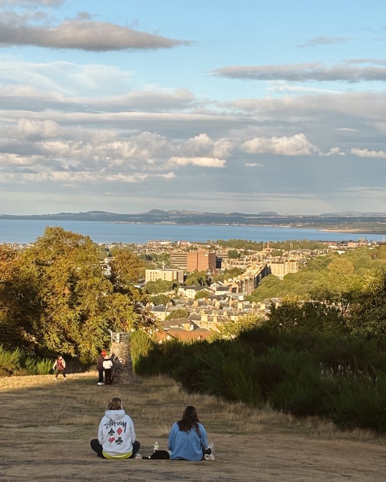 A view from Calton Hill in Edinburgh, Scotland