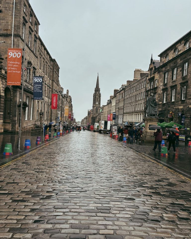 The Royal Mile in Edinburgh, Scotland