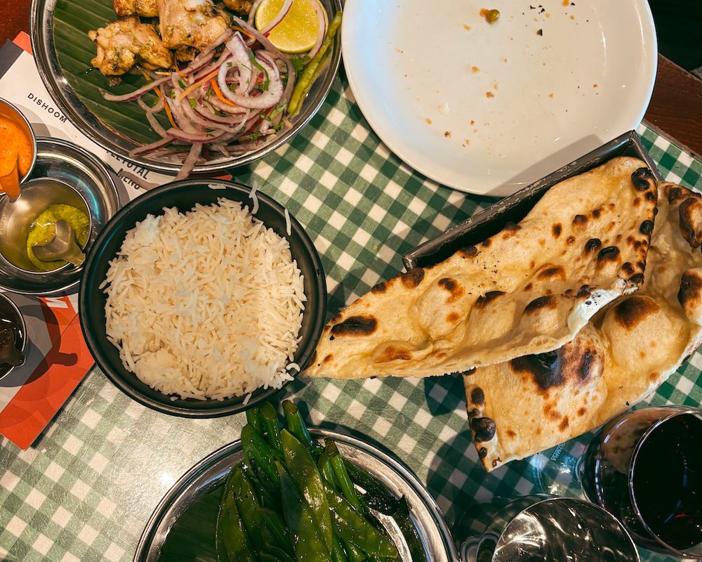 Dinner at Dishoom in Edinburgh, Scotland