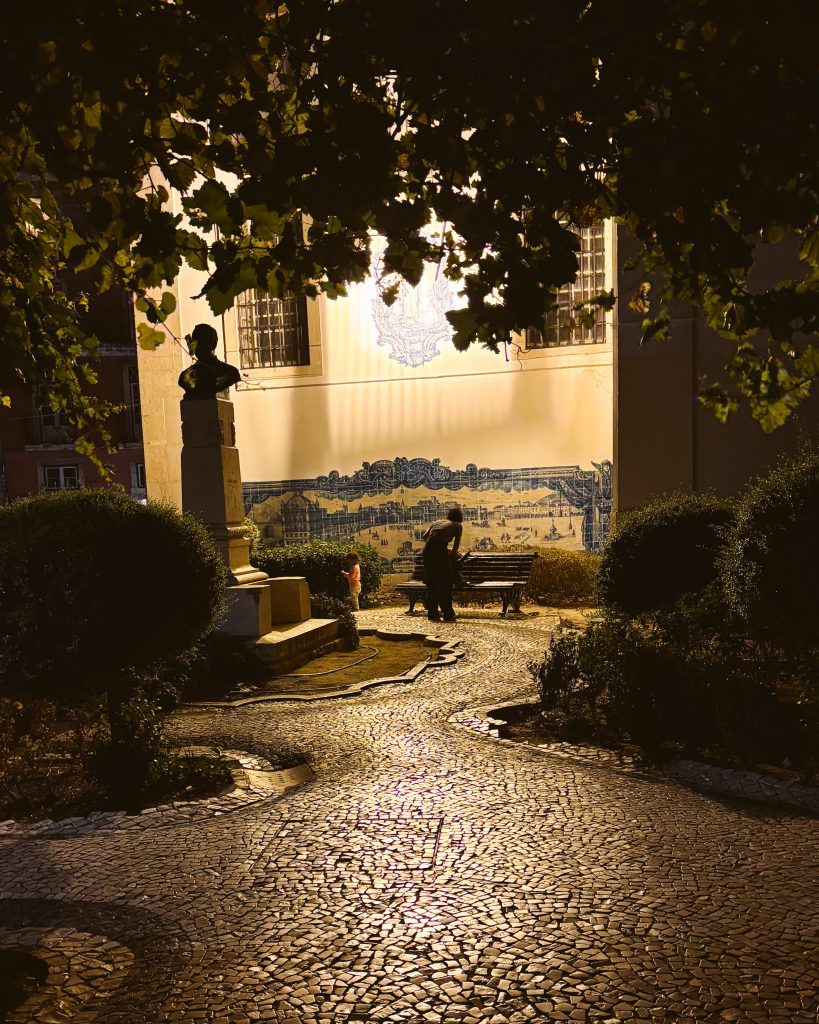 Lisbon in the evening.