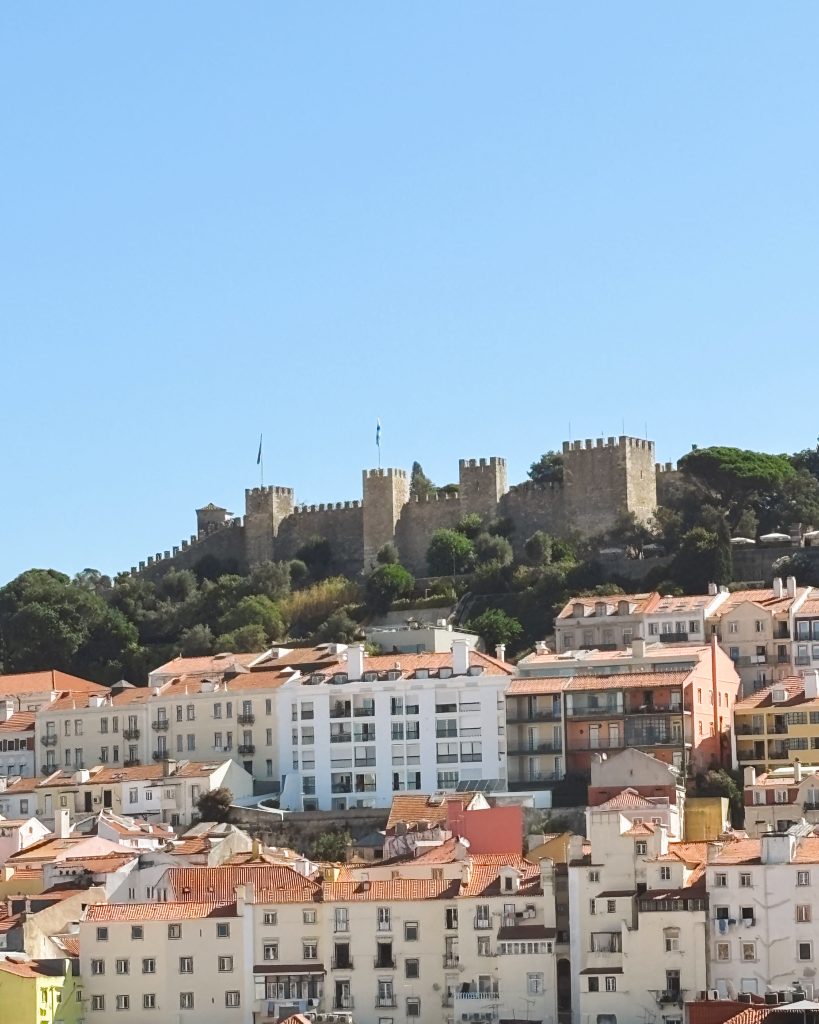 A view of the St. George Castle in Lisbon.